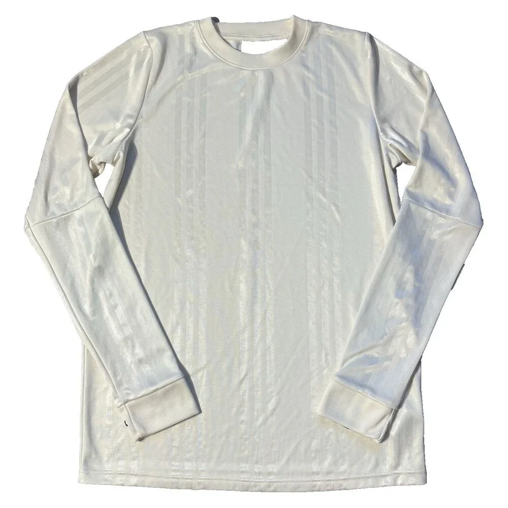 Ivy Park Adidas Soccer Jersey Men's Small Ivory Goalie Athletic Indoor Stretch